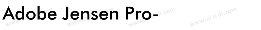 Adobe Jensen Pro字体转换